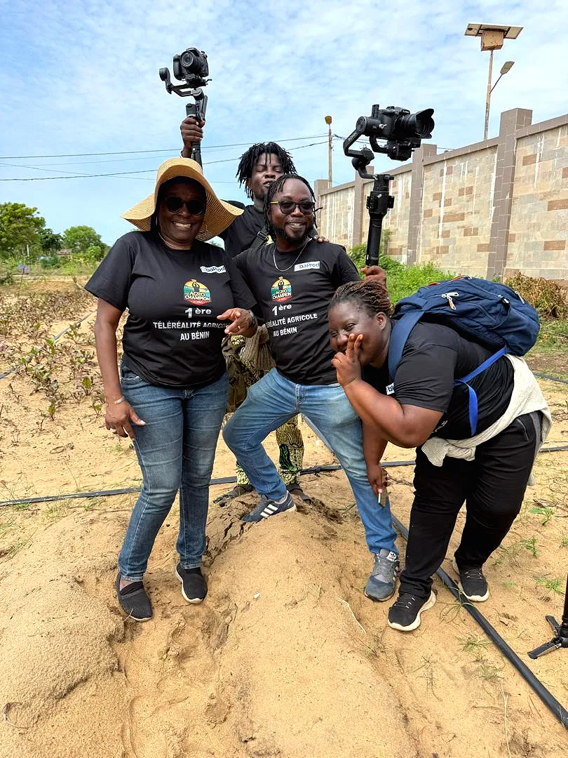 The OBA PROD Consulting team filming on location for Agro Champion