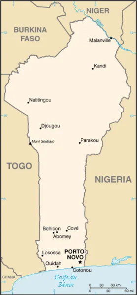 Où est le centre du Bénin ?  La carte que nous avons dans nos têtes